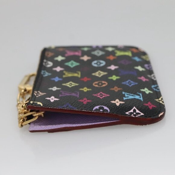 LOUIS VUITTON Monogram Pochette Cles NM Coin Purse Black M60279 Auth 131837 - Picture 4 of 16